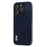 ABEEL For iPhone 15 Pro Max Retro Litchi Texture Phone Case PU Leather Coated PC+TPU Back Cover - Blue - 1