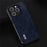 ABEEL For iPhone 15 Pro Max Retro Litchi Texture Phone Case PU Leather Coated PC+TPU Back Cover - Blue - 3