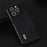 ABEEL For iPhone 15 Pro Nappa Texture Cell Phone Case Genuine Cow Leather+PC+TPU Cover - Black - 2