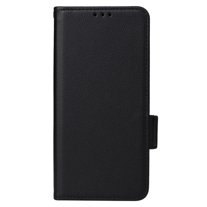 For Ulefone Note 16 Pro Litchi Texture Wallet Stand Phone Case Anti-fall PU Leather Cover - Black - 7