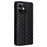 Flip Shell for Ulefone Note 16 Pro Rhombus Imprinted PU Leather Phone Cover Stand Case - Black - 6