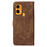 For Oukitel C33 Phone Cover RFID Blocking Wallet Stand Shell Drop Proof Leather Case - Brown - 7