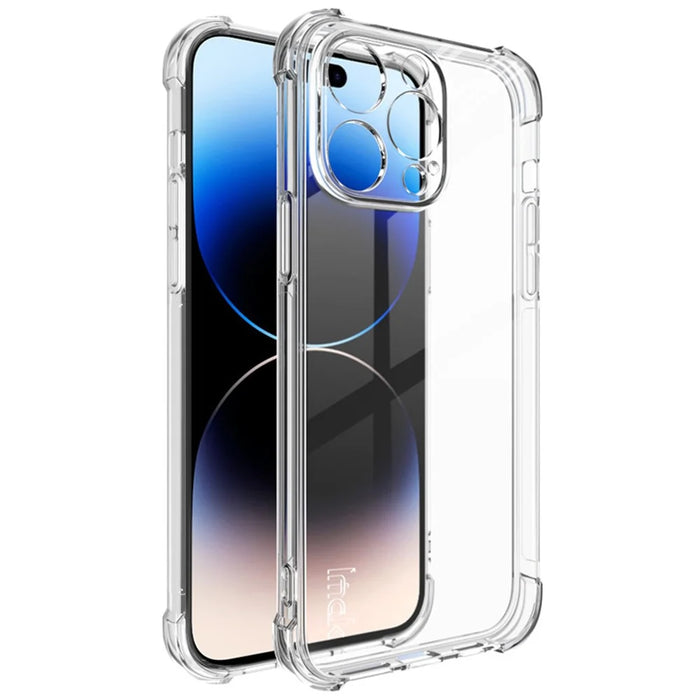 IMAK For iPhone 15 Pro Max Phone Back Cover Soft TPU Phone Case Anti-scratch Super Clear Shell - Transparent - 1
