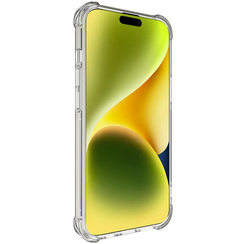 IMAK Anti-scratch Phone Case for iPhone 15 , Ultra Clear Back Cover Flexible TPU Phone Cover - Transparent - 4