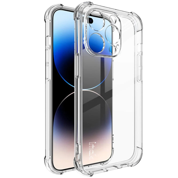 IMAK For iPhone 15 Pro Anti-scratch Super Clear Back Cover Soft TPU Phone Case - Transparent - 1