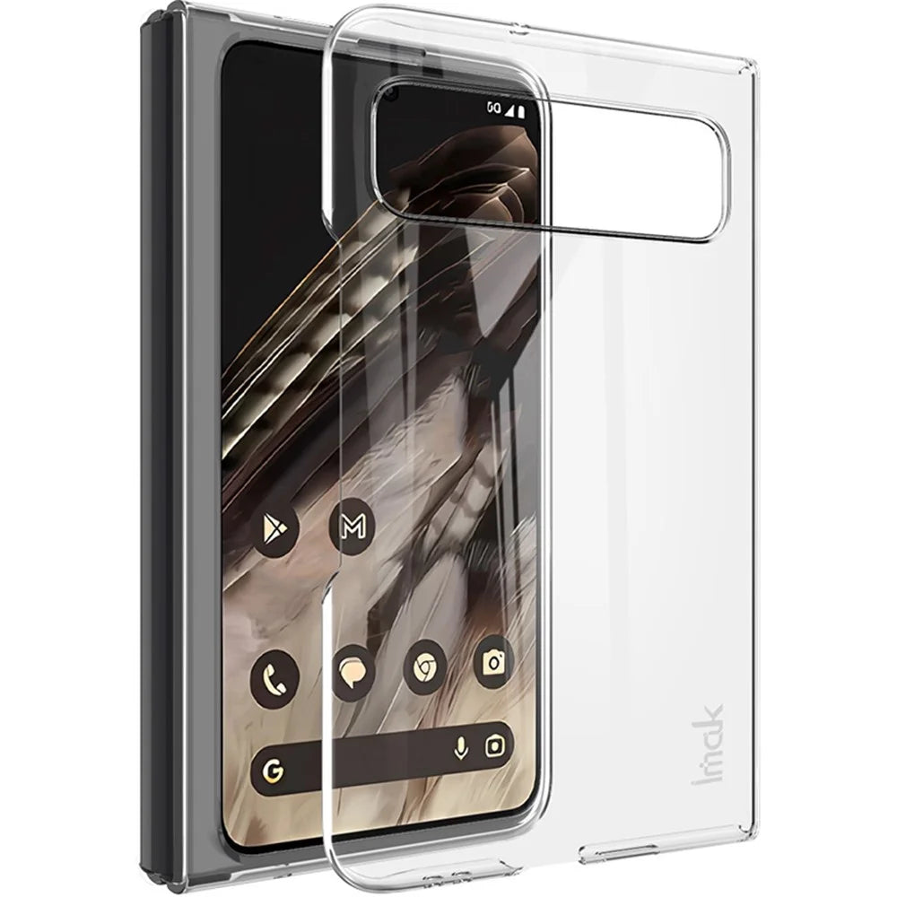 IMAK Crystal Case II Pro for Google Pixel Fold PC Crystal Phone Case Two-Piece Design Shell (Upper Cover+Lower Cover) - 2