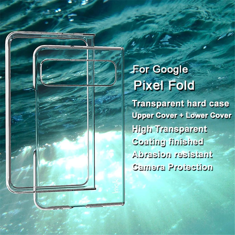 IMAK Crystal Case II Pro for Google Pixel Fold PC Crystal Phone Case Two-Piece Design Shell (Upper Cover+Lower Cover) - 3