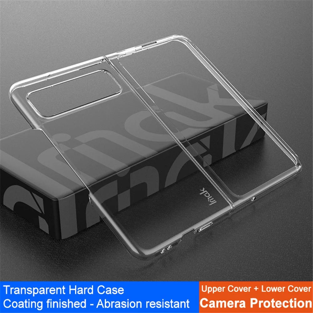 IMAK Crystal Case II Pro for Google Pixel Fold PC Crystal Phone Case Two-Piece Design Shell (Upper Cover+Lower Cover) - 5