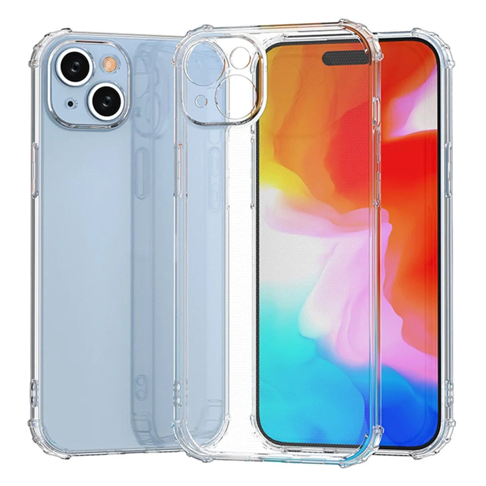 Super Clear Phone Case for iPhone 15 Plus , Anti-Scratch TPU Shell Four Corner Drop Protection Phone Cover - 1