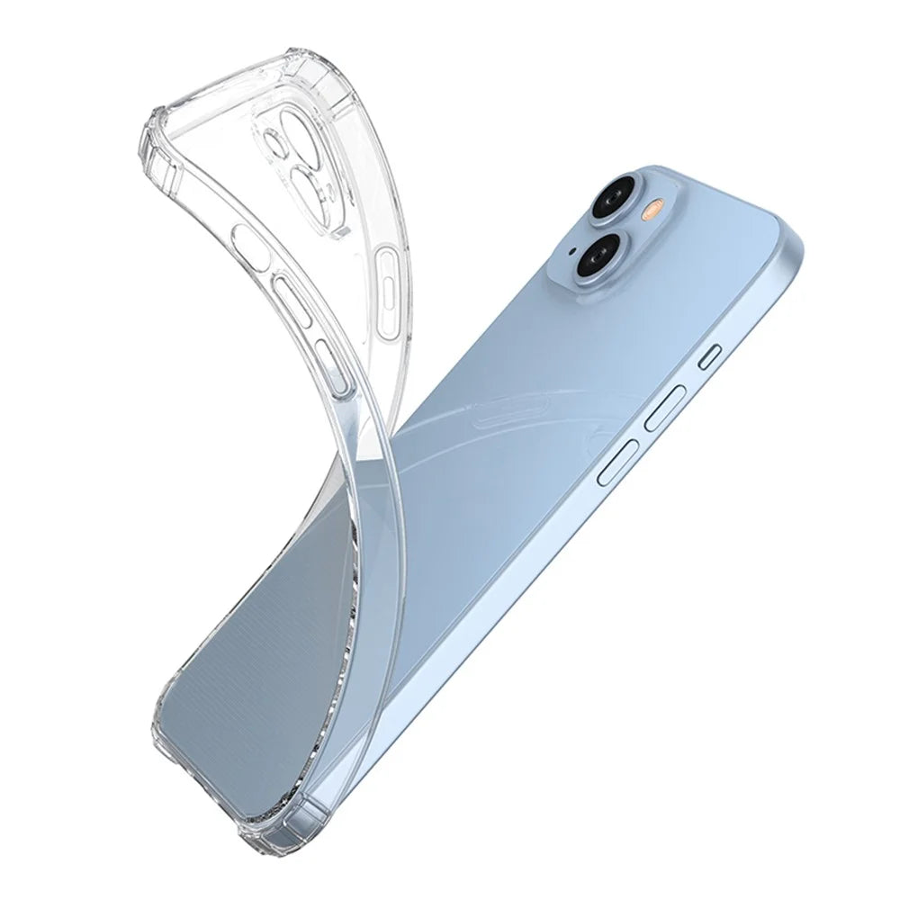 Super Clear Phone Case for iPhone 15 Plus , Anti-Scratch TPU Shell Four Corner Drop Protection Phone Cover - 3