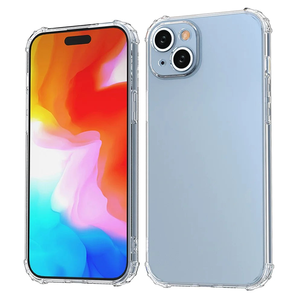 Super Clear Phone Case for iPhone 15 Plus , Anti-Scratch TPU Shell Four Corner Drop Protection Phone Cover - 4