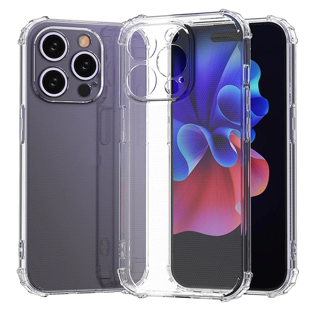 For iPhone 15 Pro Phone Case Anti-Scratch TPU Shell Super Clear Four Corner Drop Protection Phone Cover - 1