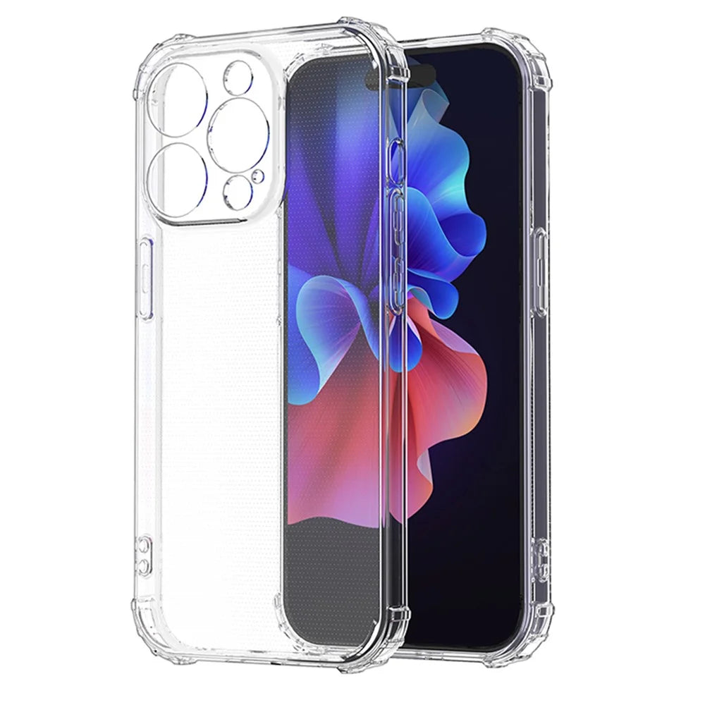 For iPhone 15 Pro Phone Case Anti-Scratch TPU Shell Super Clear Four Corner Drop Protection Phone Cover - 4