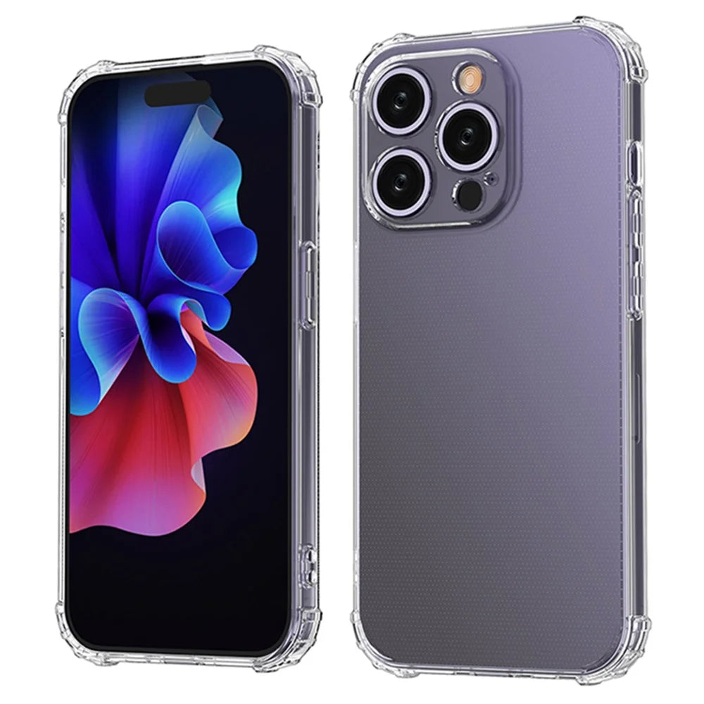 For iPhone 15 Pro Phone Case Anti-Scratch TPU Shell Super Clear Four Corner Drop Protection Phone Cover - 6