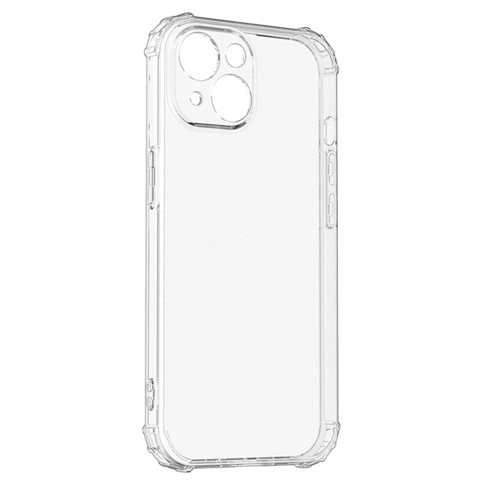 Anti-Scratch Phone Case for iPhone 15 , HD Transparent TPU Shell Four Corner Shockproof Phone Cover - 2