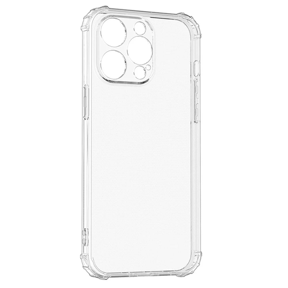 For iPhone 15 Pro Max HD Clear Phone Case Four Corner Drop Protection TPU Cell Phone Shell Cover - 2