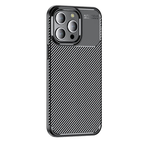Soft TPU Phone Case for iPhone 15 Pro Max , Anti-scratch Carbon Fiber Texture Phone Cover - 1