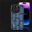 ABEEL For iPhone 15 Pro Max Shockproof Cover Genuine Cow Leather+PC+TPU Mahjong Texture Phone Case - Blue - 2