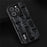 ABEEL For iPhone 15 Pro Mahjong Texture Phone Shell Genuine Cow Leather+PC+TPU Protective Cover - Black - 3