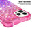 For iPhone 15 Pro Max TPU Case Gradient Quicksand Phone Back Cover - Pink+Purple - 4