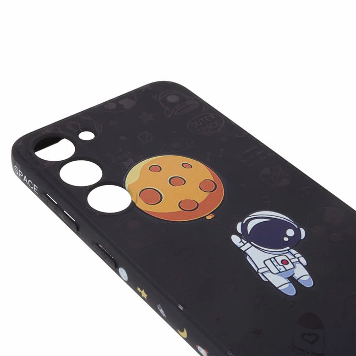 For Samsung Galaxy S23 Cartoon Astronaut Pattern Soft TPU Case Anti-drop Precise Cutout Phone Cover - Style A - 5