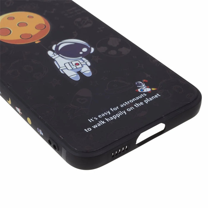For Samsung Galaxy S23 Cartoon Astronaut Pattern Soft TPU Case Anti-drop Precise Cutout Phone Cover - Style A - 6