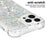 For iPhone 15 Pro Max TPU Case with Kickstand Quicksand Shockproof Cover - Silver / Hearts - 4