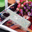 For iPhone 15 Pro Max TPU Case with Kickstand Quicksand Shockproof Cover - Silver / Hearts - 7