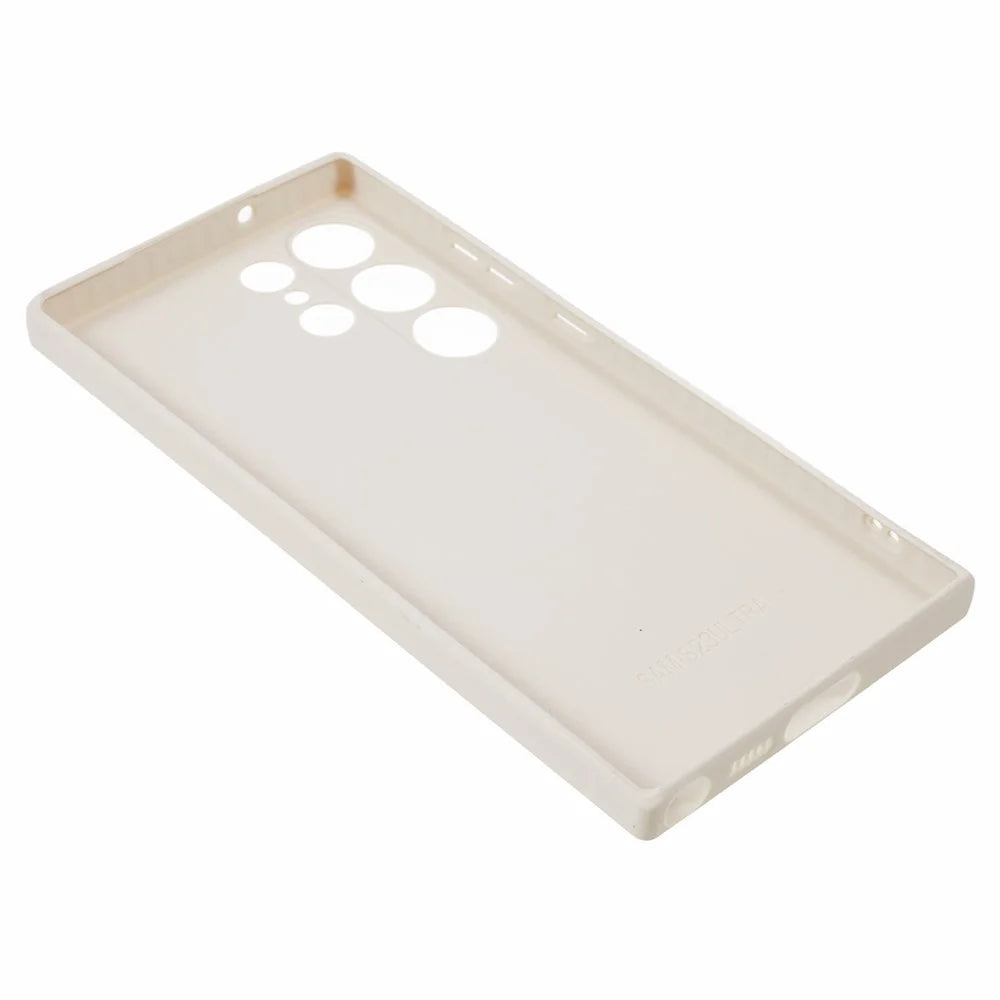 For Samsung Galaxy S23 Ultra Protective Phone Case Precise Cutout Space Astronaut Pattern TPU Cover - White - 4