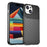 Thunder Series TPU Phone Case for iPhone 15 , Thicken Twill Texture Anti-drop Cover - Black - 1