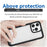 For iPhone 15 Pro Max Back Cover TPU+Acrylic Mobile Phone Clear Protective Case - Black - 3