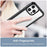 For iPhone 15 Pro Max Back Cover TPU+Acrylic Mobile Phone Clear Protective Case - Black - 4