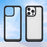 For iPhone 15 Pro Max Back Cover TPU+Acrylic Mobile Phone Clear Protective Case - Black - 7