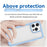 For iPhone 15 Pro TPU+Acrylic Shockproof Mobile Phone Back Cover Clear Protective Case - Blue - 3
