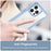 For iPhone 15 Pro TPU+Acrylic Shockproof Mobile Phone Back Cover Clear Protective Case - Blue - 4