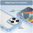 For iPhone 15 Pro TPU+Acrylic Shockproof Mobile Phone Back Cover Clear Protective Case - Blue - 5