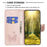 For iPhone 15 Pro Max Flip Case Butterfly Imprinted Leather Anti-Dust Stand Wallet Phone Cover with Strap - Rose Gold - 3