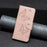 For iPhone 15 Pro Max Flip Case Butterfly Imprinted Leather Anti-Dust Stand Wallet Phone Cover with Strap - Rose Gold - 4