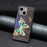 For iPhone 15 Plus Wallet PU Leather Phone Case Pattern Printing Stand Protective Phone Cover - Jewelry Butterfly - 4