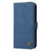 For iPhone 15 Pro Leather Wallet Cases Skin Touch Phone Cover Stand with Strap - Blue - 6