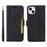 BETOPNICE 001 For iPhone 15 Plus Shockproof PU Leather Stand Cover Multifunction Wallet Cell Phone Case - Black - 1