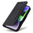 BETOPNICE 001 For iPhone 15 Plus Shockproof PU Leather Stand Cover Multifunction Wallet Cell Phone Case - Black - 5