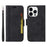 BETOPNICE 001 For iPhone 15 Pro Max Cell Phone Case Shockproof PU Leather Stand Cover Wallet - Black - 1
