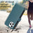 BF Style-19 For iPhone 15 Pro Zipper Pocket PU Leather Case Wallet Stand Phone Cover - Green - 5