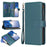 BF Style-19 For iPhone 15 Pro Zipper Pocket PU Leather Case Wallet Stand Phone Cover - Green - 6