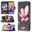 Pattern Printing Wallet Phone Case for iPhone 15 , Stand PU Leather +TPU Phone Cover - Pink Flower - 4