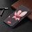 Pattern Printing Wallet Phone Case for iPhone 15 , Stand PU Leather +TPU Phone Cover - Pink Flower - 5