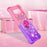 For Google Pixel 8 Pro TPU Case with Kickstand Gradiant Quicksand Shockproof Cover - Pink+Purple - 7