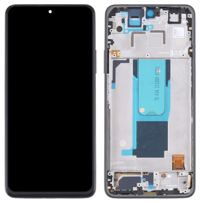 For Xiaomi Redmi Note 11 Pro 5G (China) (MediaTek) / Note 11 Pro+ 5G / 11i 5G / 11i HyperCharge 5G OEM Grade S AMOLED Screen and Digitizer Assembly + Frame Part (without Logo) - Black - 1