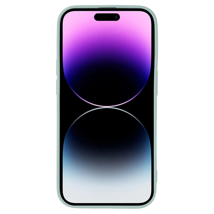 Candy Color Shell for iPhone 15 Pro Max Soft TPU Phone Case Fiber Lining Rubberized Phone Cover - Baby Blue - 2